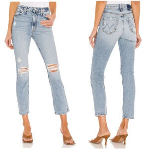 Mother Superior Denim The Dazzler Ankle Jeans in Lost It Wash Straight Size 25